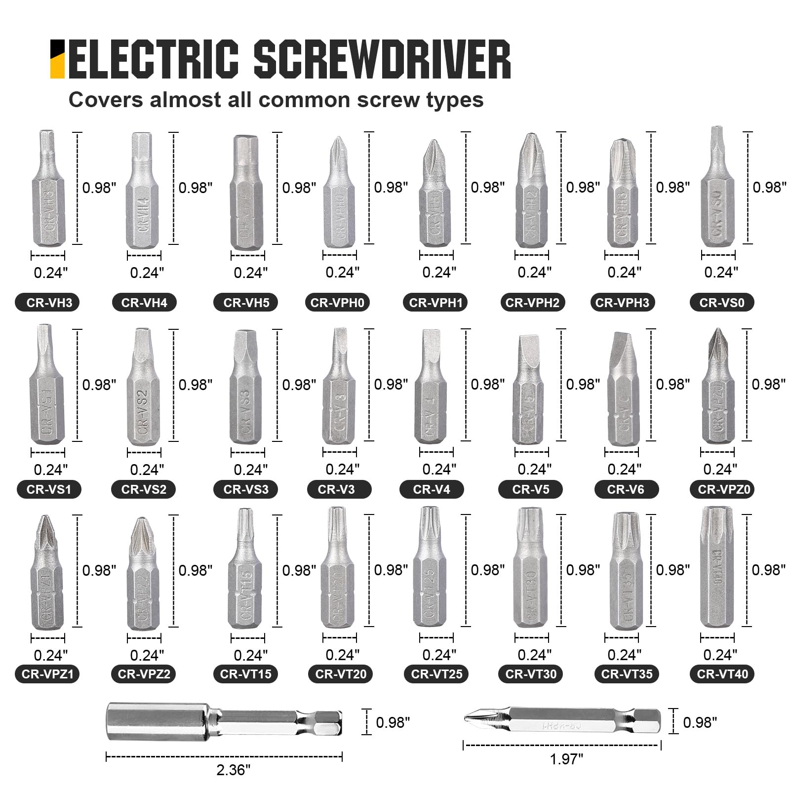 CRAFTZONE USB-rechargeable screwdriver for convenient charging anywhere.
