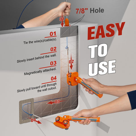 Craimil hard plastic carrying case keeps magnets and components organized.