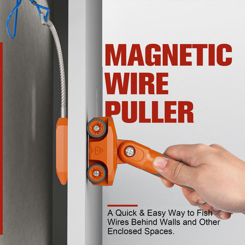 Craimil wire puller stainless-steel leader for easy attachment and guided pulling.