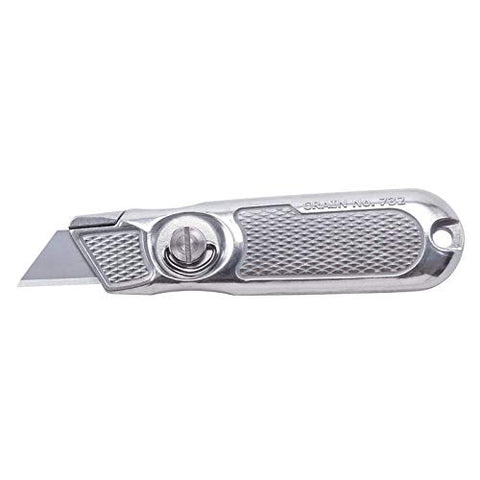 Crain 732 Extra-Grip Utility Knife held in hand for precise cutting and quick blade changes