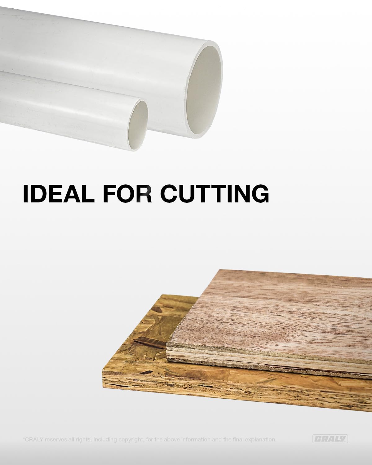 CRALY 5-1/2 inch blade cutting vinyl siding for tidy finishes