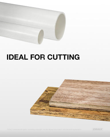 CRALY 5-1/2 inch blade cutting vinyl siding for tidy finishes