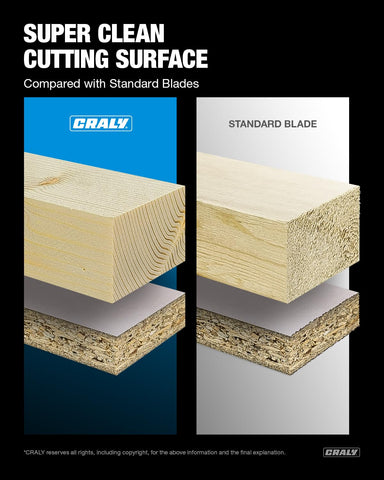 CRALY laser-cut expansion slots minimize vibration for steadier finishes.