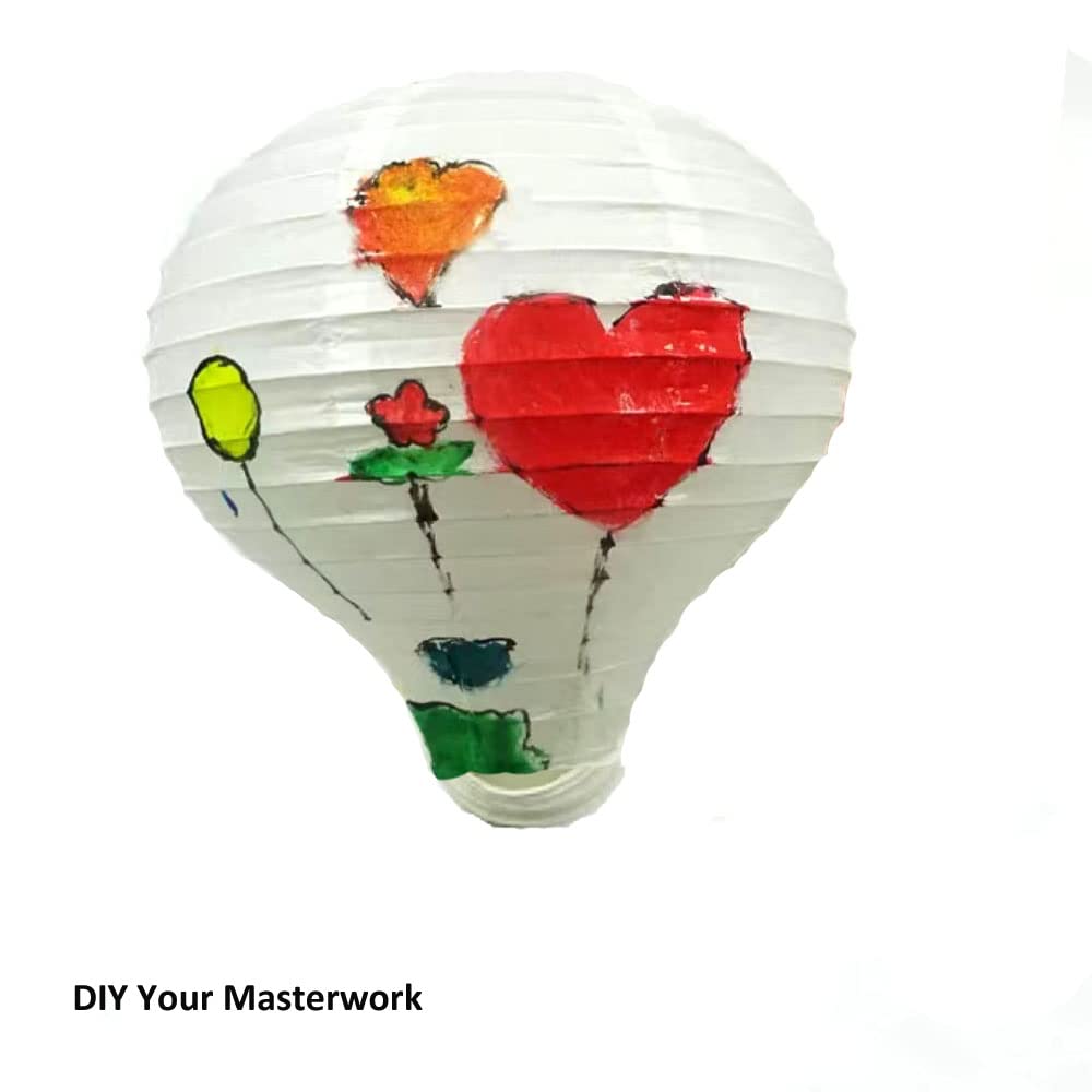 CRAPAPFERT vivid hot air balloon shape adds romantic, kid-friendly touch.