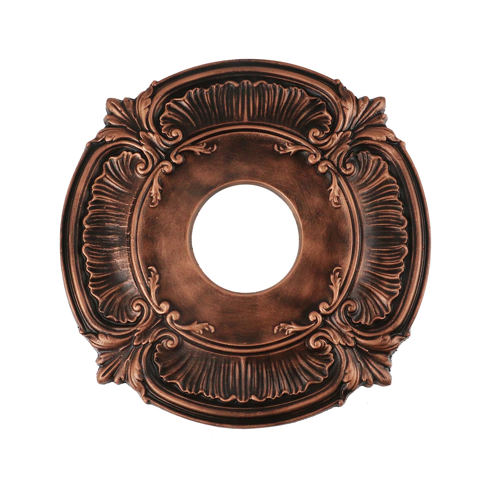 Crapyt bronze carved ceiling medallion outer diameter close-up for elegant décor
