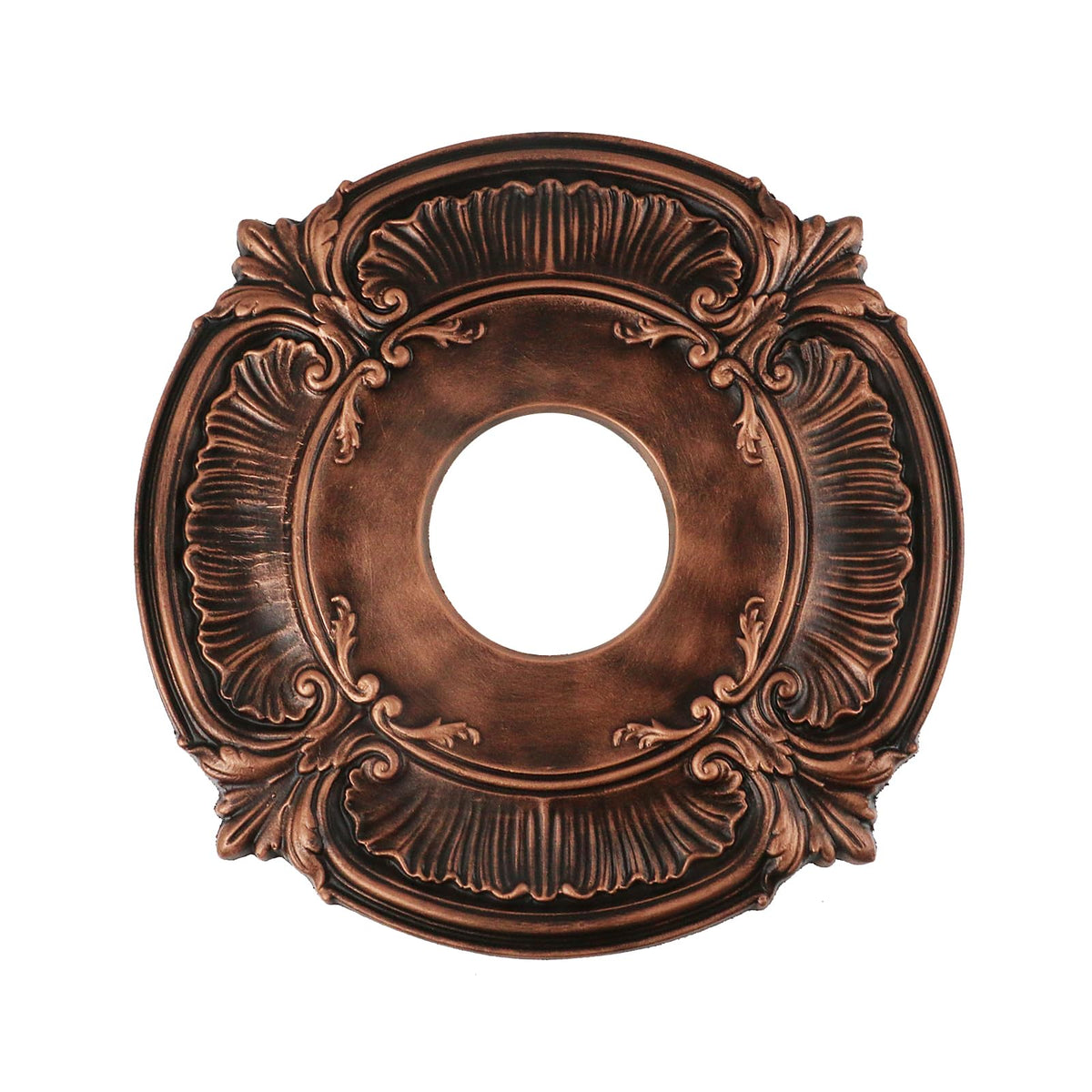 Crapyt bronze carved ceiling medallion outer diameter close-up for elegant décor