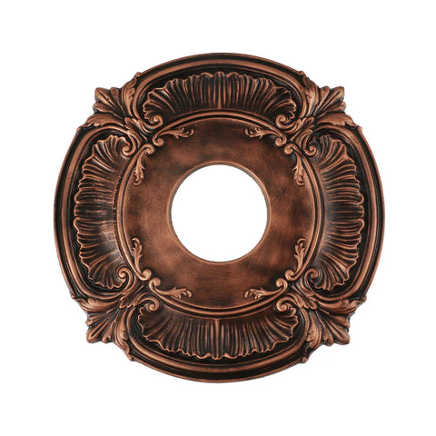 Crapyt bronze carved ceiling medallion outer diameter close-up for elegant décor