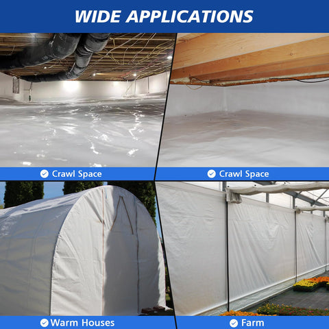 Crawldryer easy-unrolling roll packaging keeps installation tidy and reduces creases.