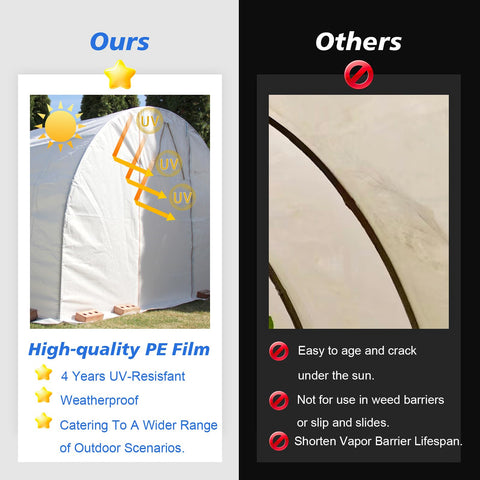 Crawldryer white side with high reflectivity to brighten work areas.