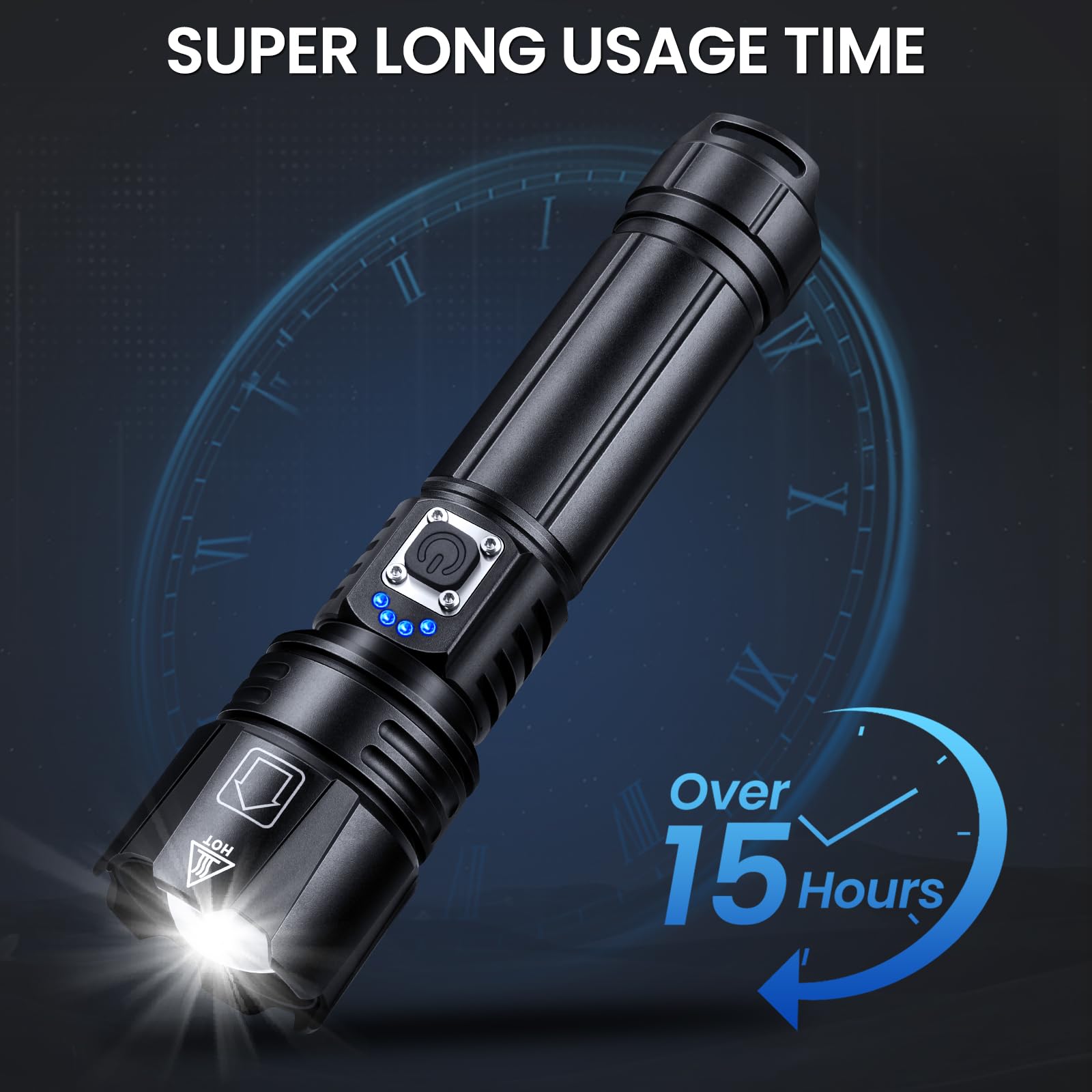 Crazybrace flashlight offers five modes and adjustable beam for versatile lighting