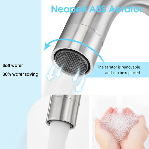 CREA 360° swivel spout for flexible use in tight spaces
