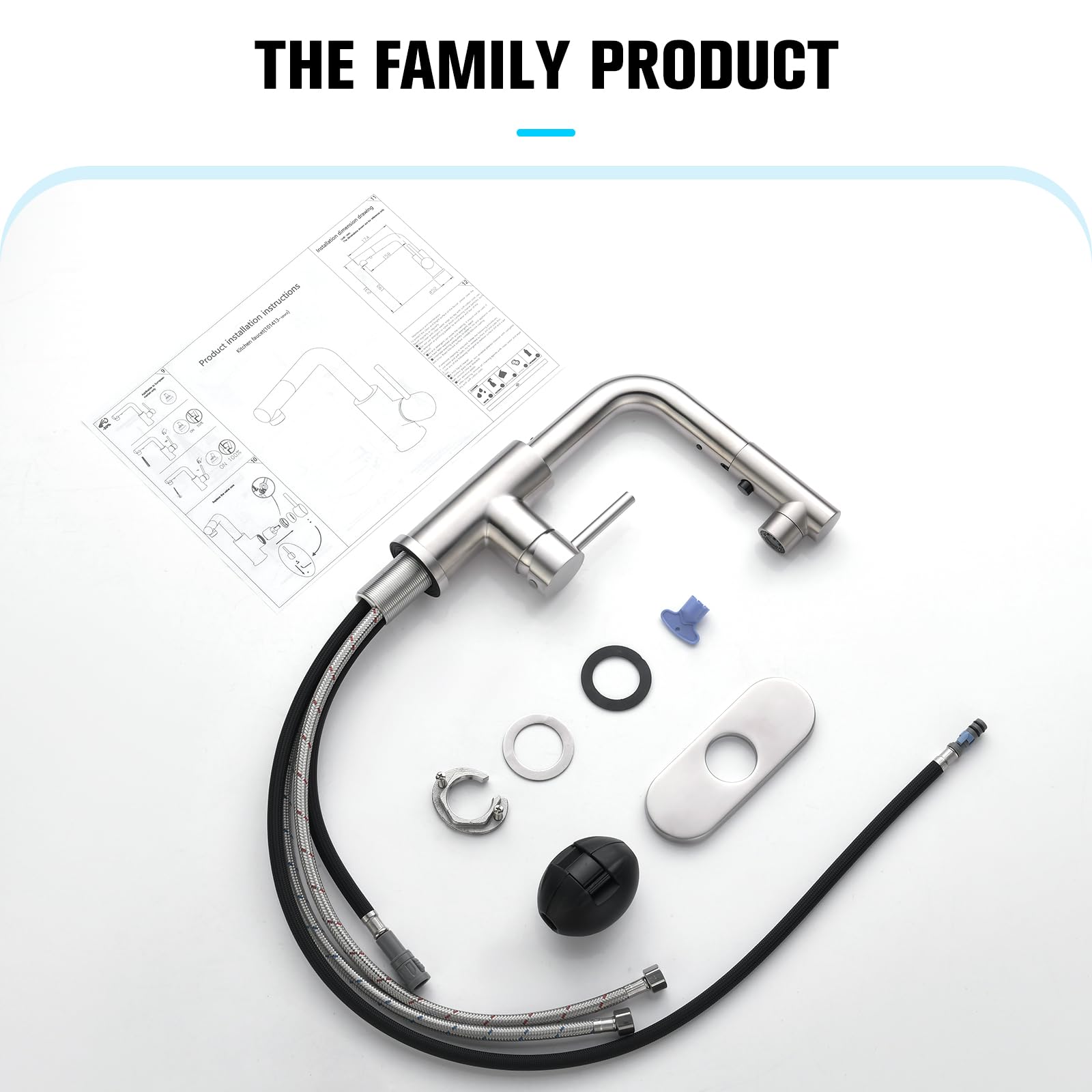 Crea faucet includes a 5-year warranty for peace of mind