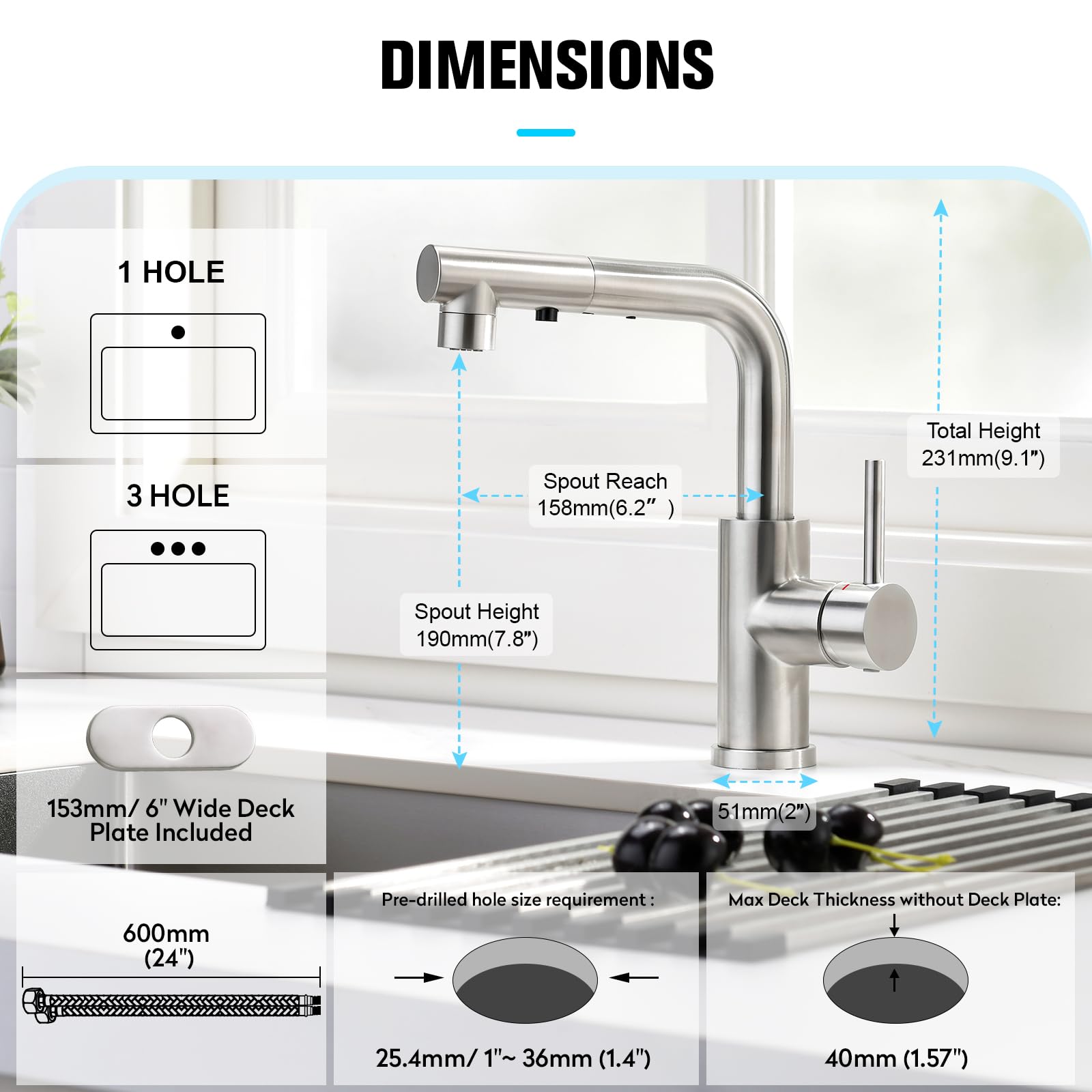 Crea lead-free brass construction ensures safe, durable performance