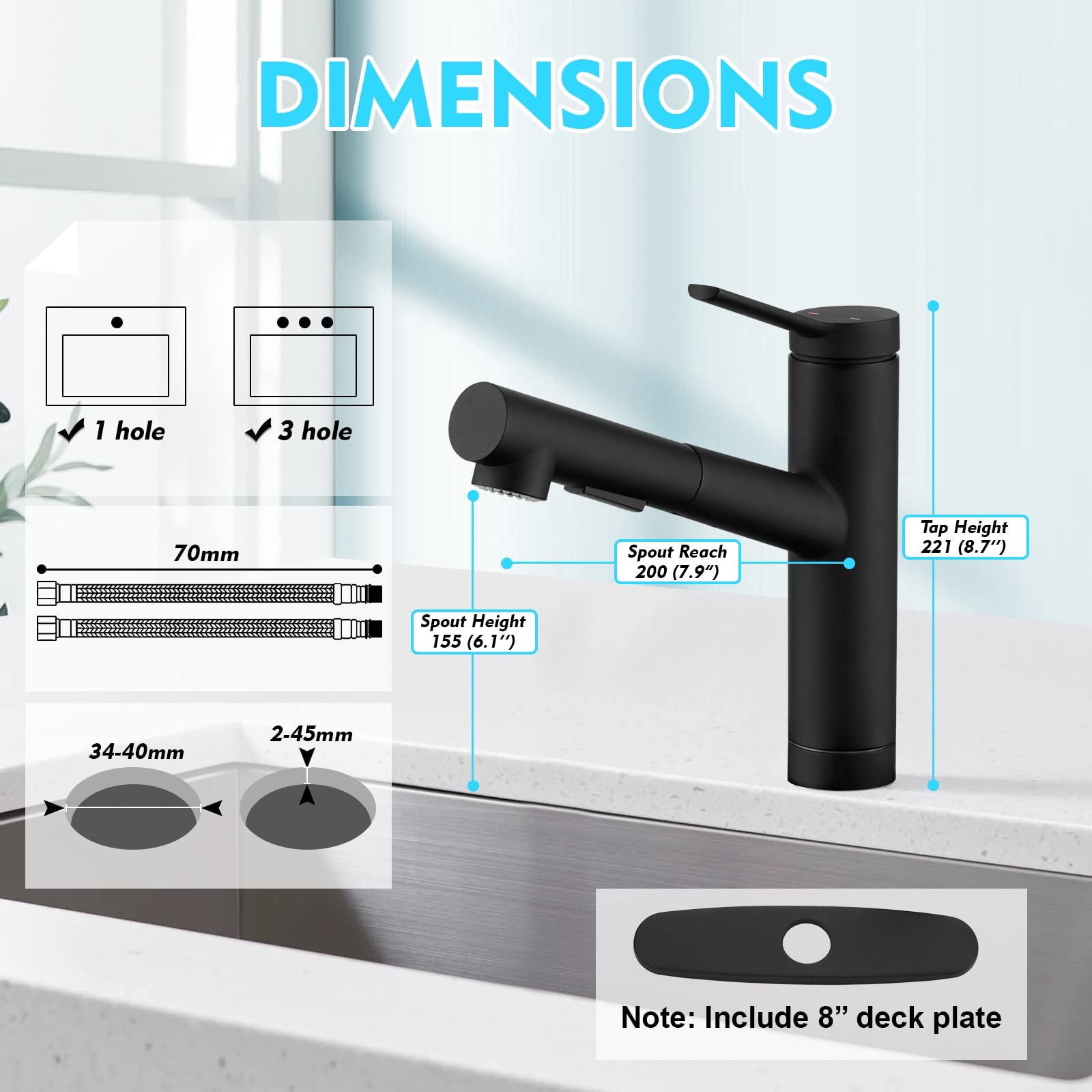 CREA rv sink faucet low arc design fits compact spaces.