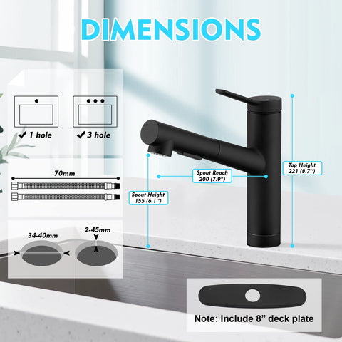 CREA rv sink faucet low arc design fits compact spaces.