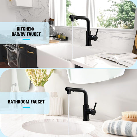 CREA three-function spray modes for efficient washing and rinsing.