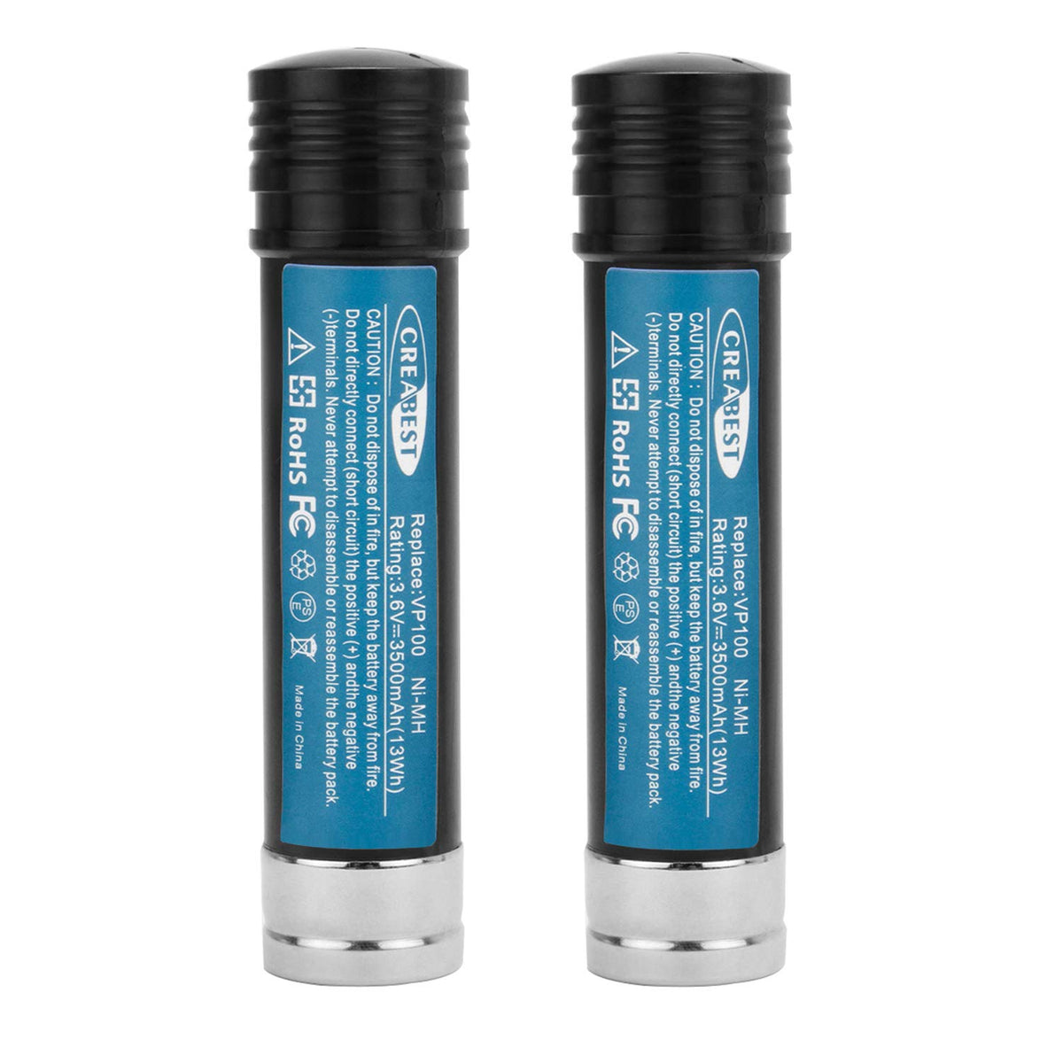 CREABEST 2-pack Versapak battery for Black and Decker extends cordless run time.