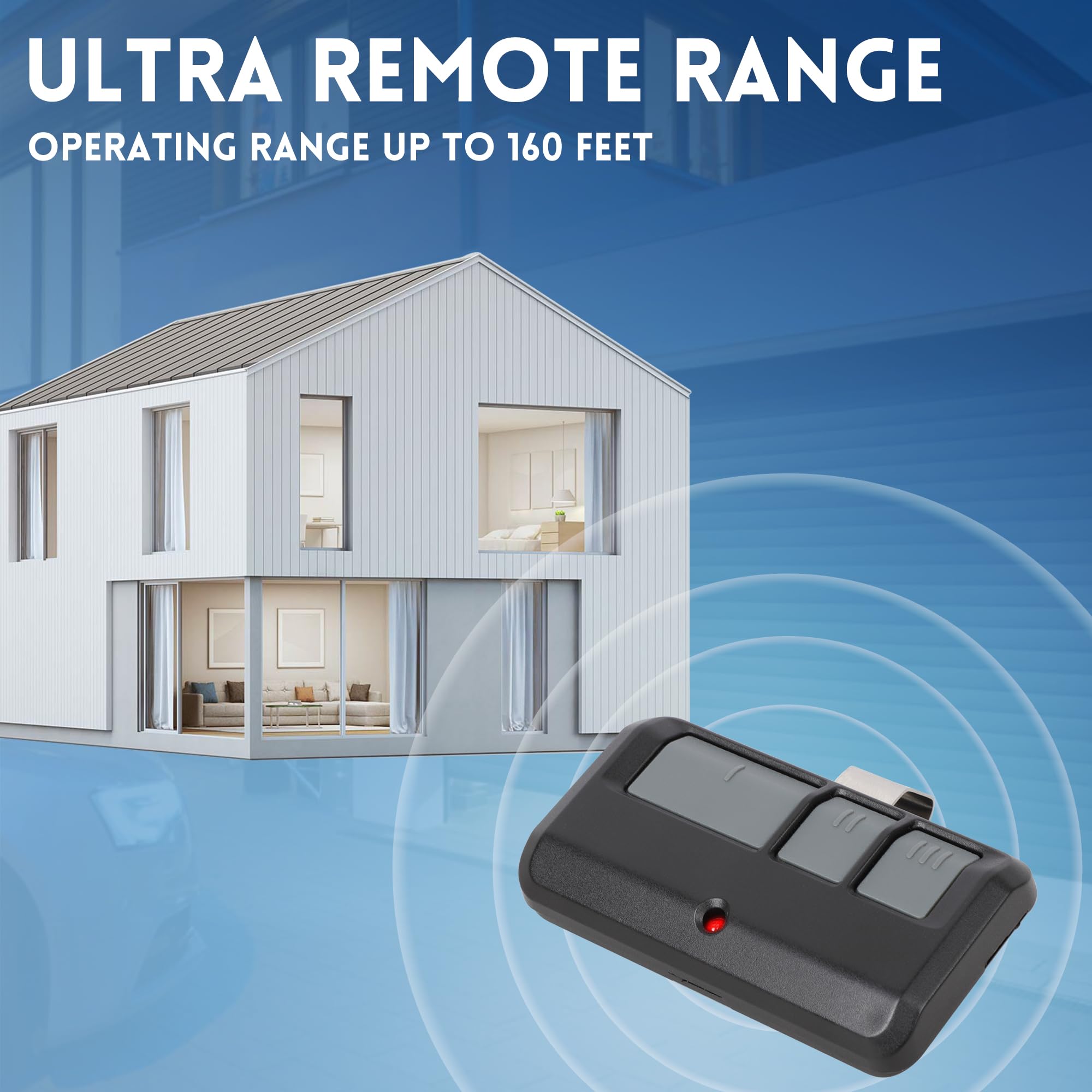 CreaCity remote works up to 120 feet for convenient access