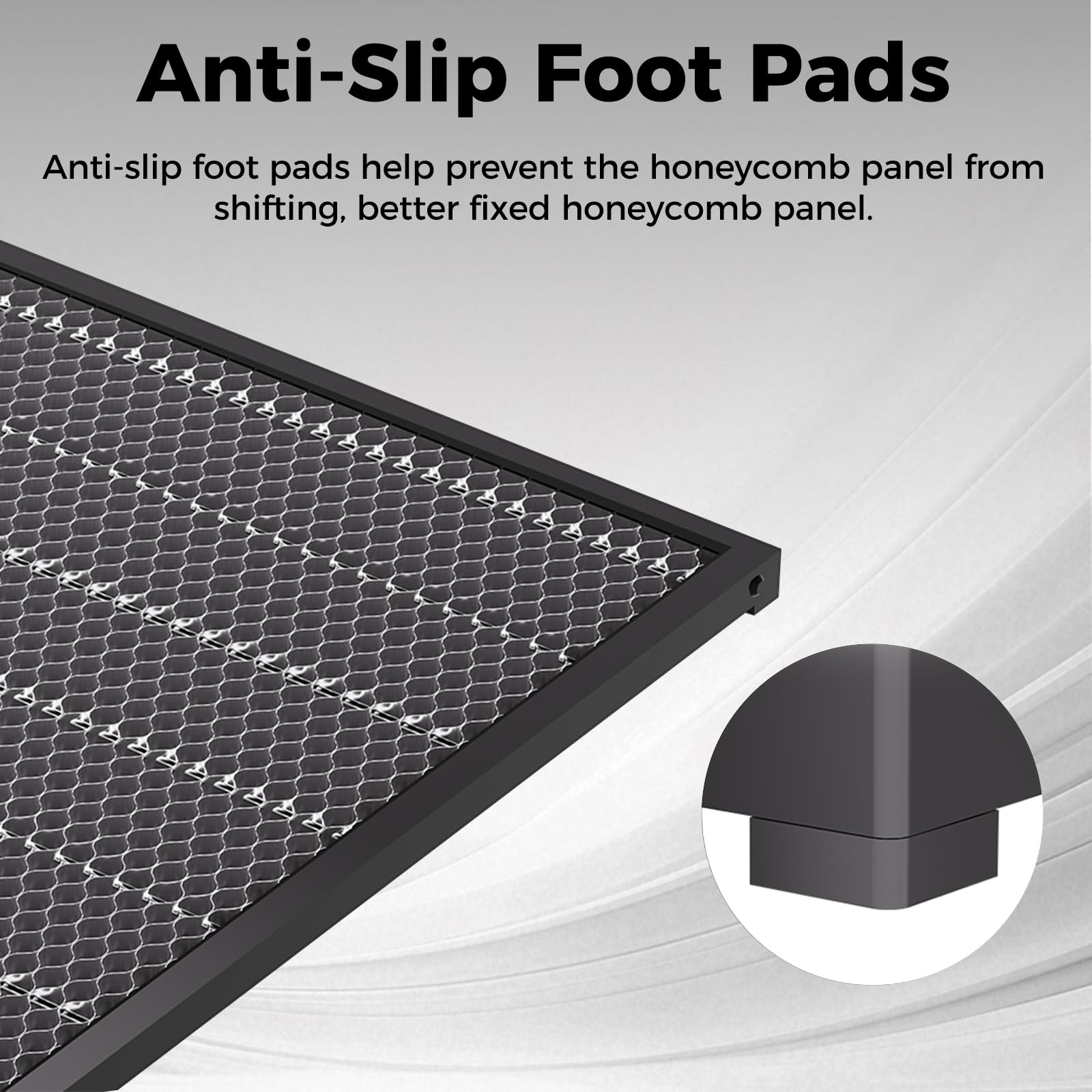 Creality honeycomb table large working area fits Falcon A1 comfortably.