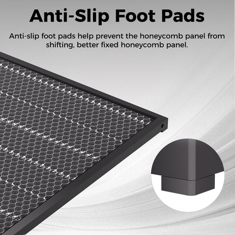 Creality honeycomb table large working area fits Falcon A1 comfortably.