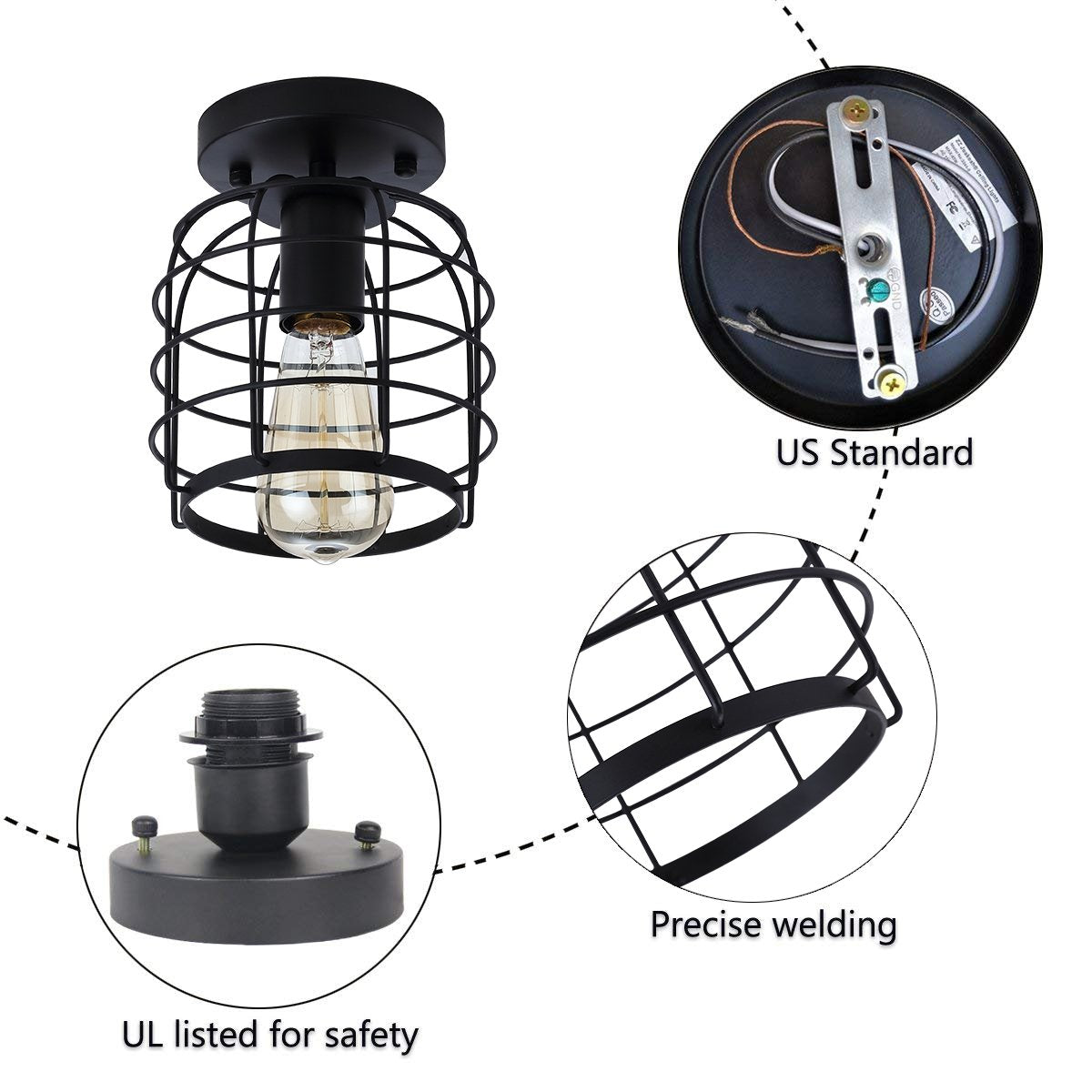 Create For Life UL-listed semi-flush fixture blends durability with timeless design