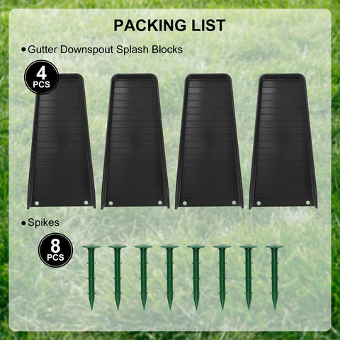 Creative.C black downspout accessories complement exterior styling