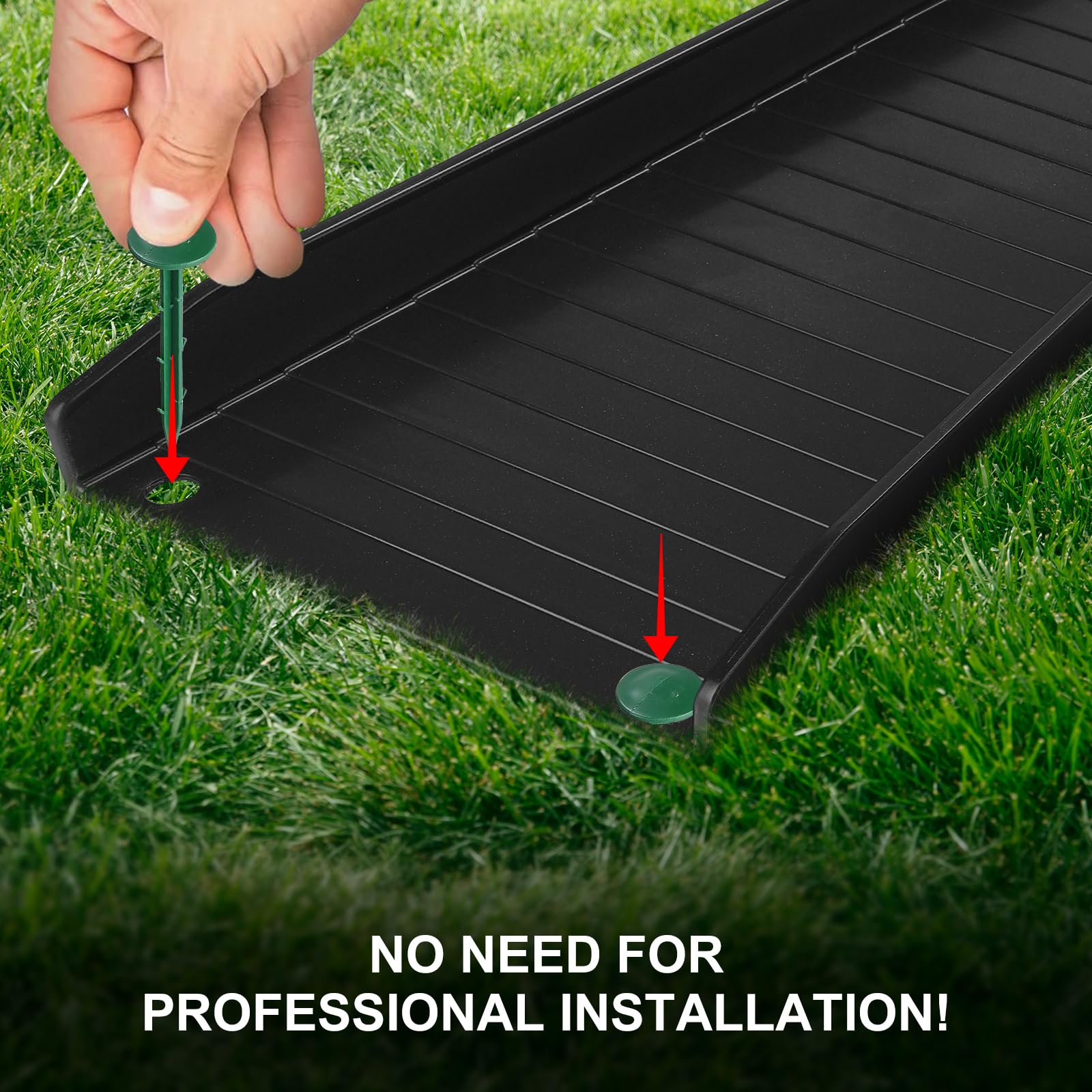 Creative.C downspout drain extension aiding efficient rainwater flow