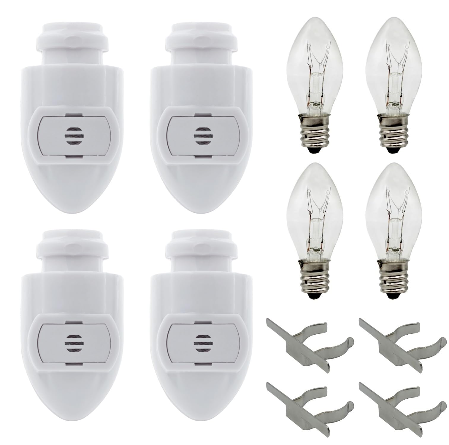 Creative Hobbies Auto On Sensor Night Light Module front view showing compact design for outlets.