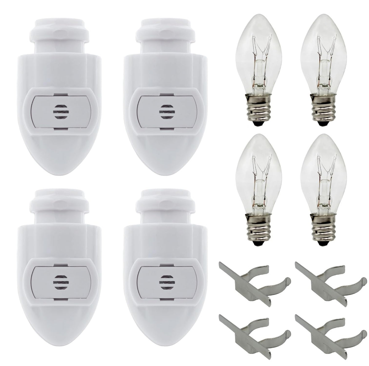 Creative Hobbies Auto On Sensor Night Light Module front view showing compact design for outlets.