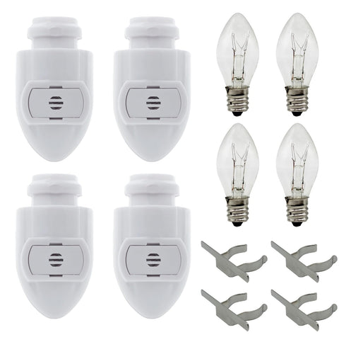Creative Hobbies Auto On Sensor Night Light Module front view showing compact design for outlets.