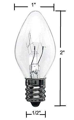 Creative Hobbies C7 base bulbs ideal for decorative strings and fixtures.