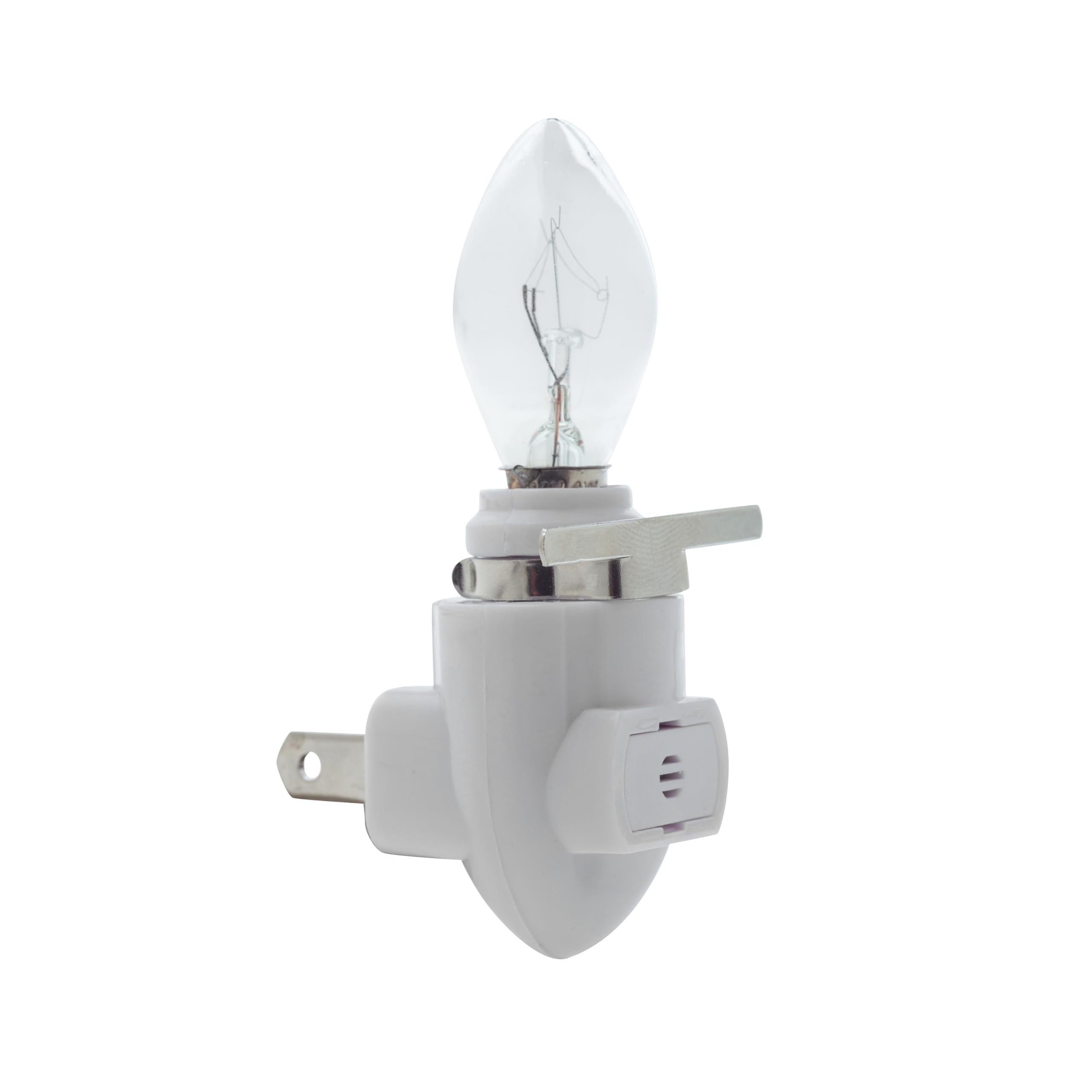 Creative Hobbies night light module in outlet in use, emitting a gentle glow.