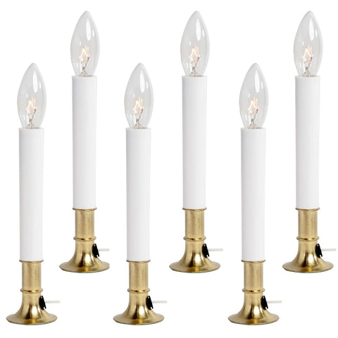 Creative Hobbies window candle with on/off switch and warm glow for storefronts