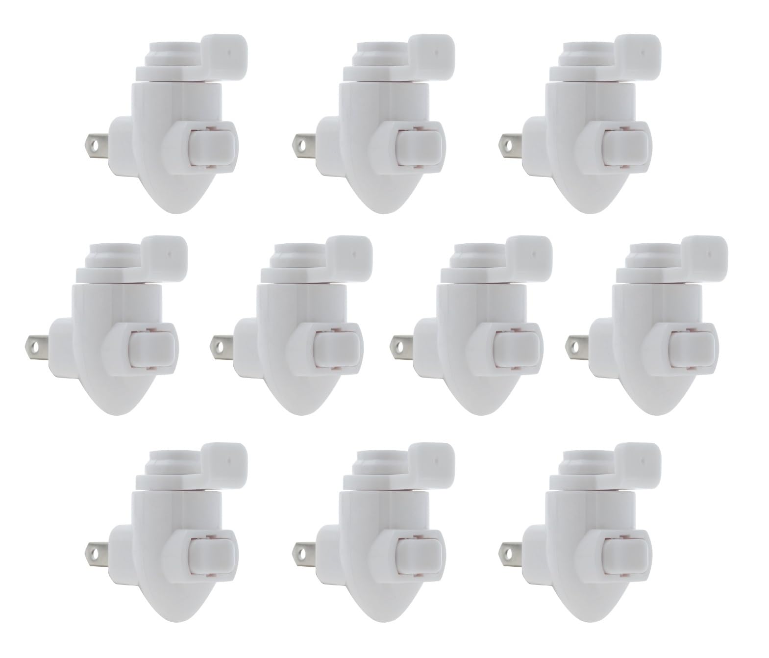 Creative Hobbies plug-in night light module front view with easy rocker switch for effortless use.