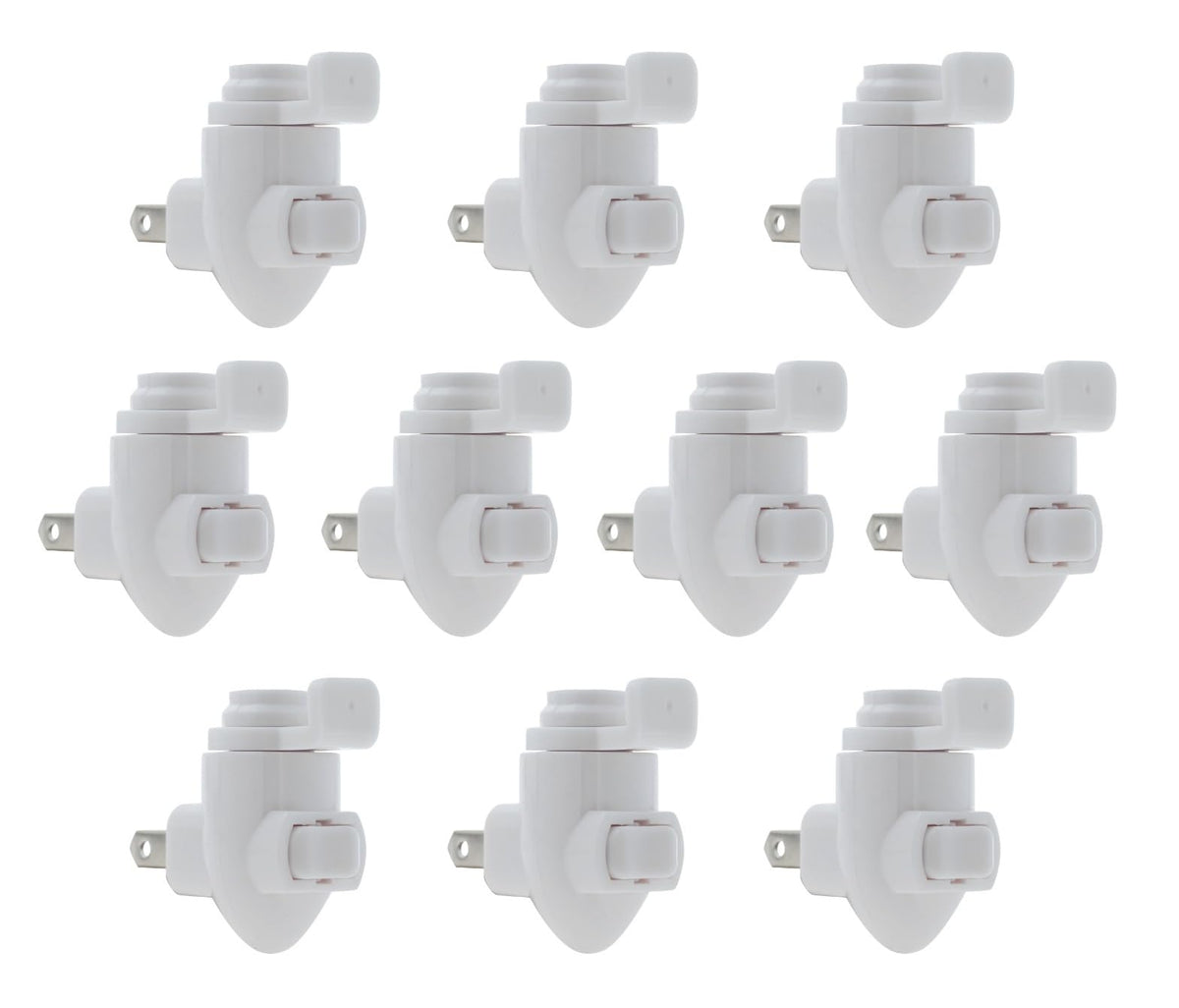Creative Hobbies plug-in night light module front view with easy rocker switch for effortless use.