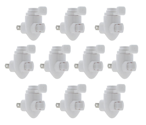 Creative Hobbies plug-in night light module front view with easy rocker switch for effortless use.