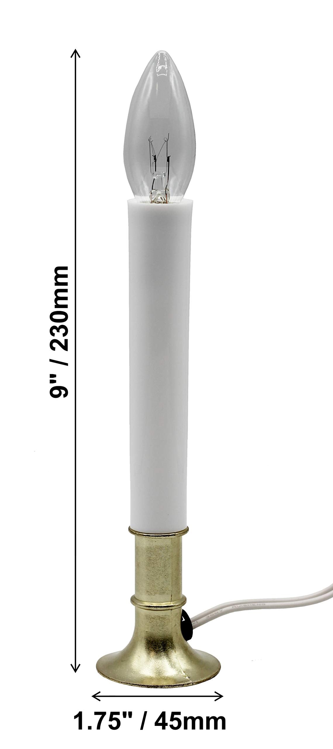 Creative Hobbies window candle stands 6.75 inches tall for balanced display