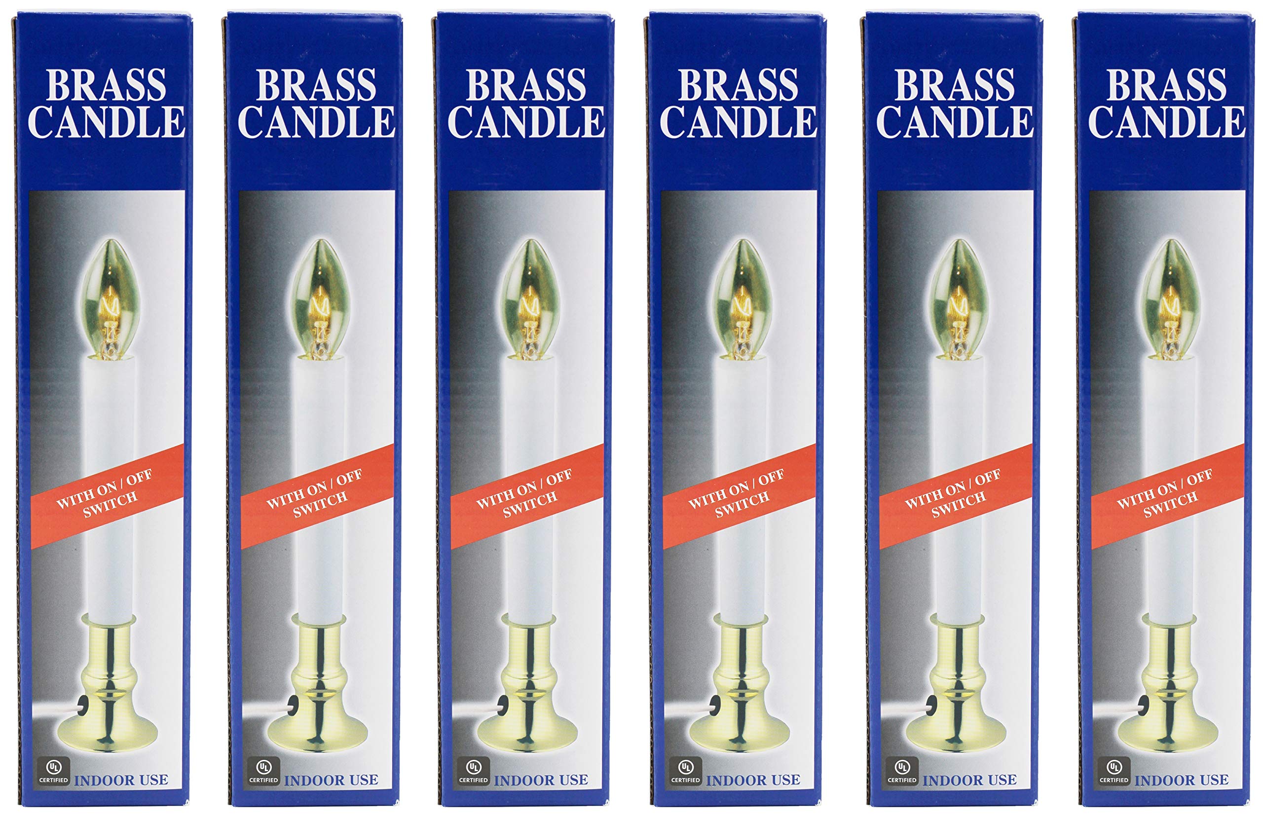 Creative Hobbies window candle compatible with window clips for secure mounting