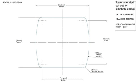 Creative Products Group Versa V latch interior mount plunger demonstrates reliable door installation and smooth operation.