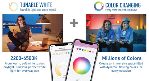 Cree Lighting Connected Max bulb with Alexa and Google Assistant for hands-free control
