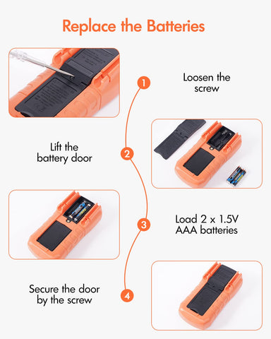 Crenova MS8233D accessory kit includes leads and clips.