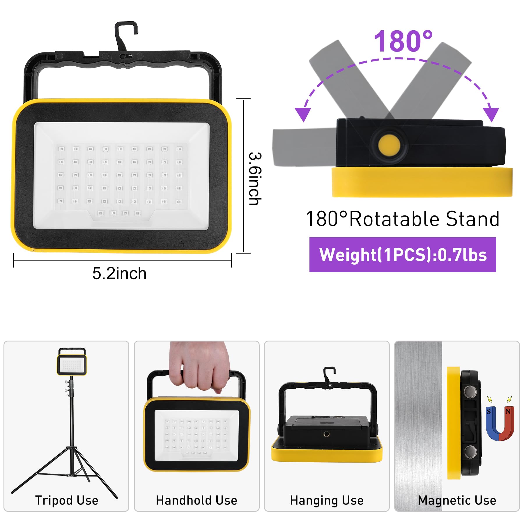 CREPOW hanging design enables easy overhead lighting