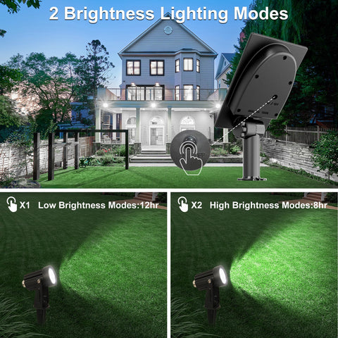 CREPOW solar spot light with 180 degree adjustable head