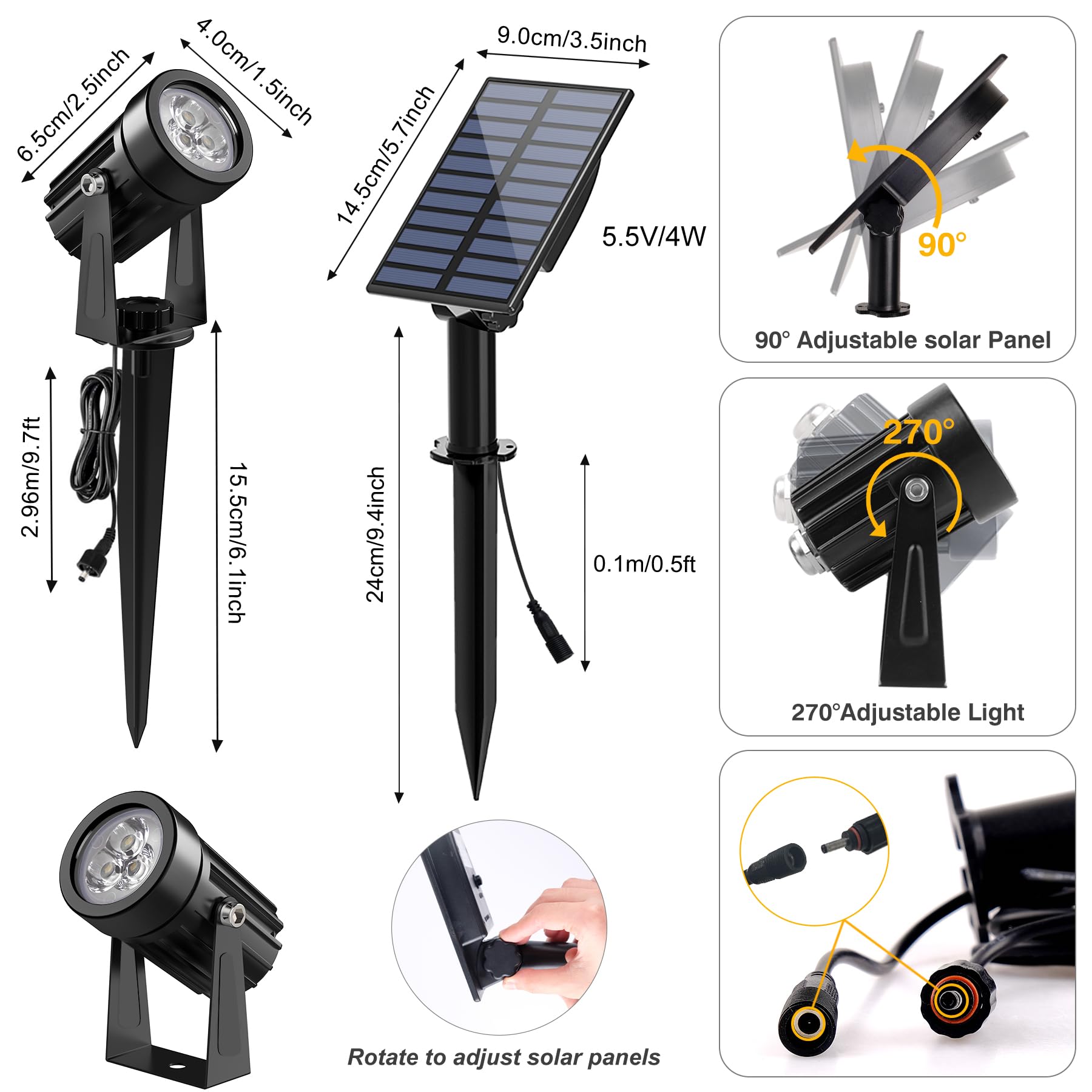 CREPOW wall-mount kit shows flexible placement for porches and walls.