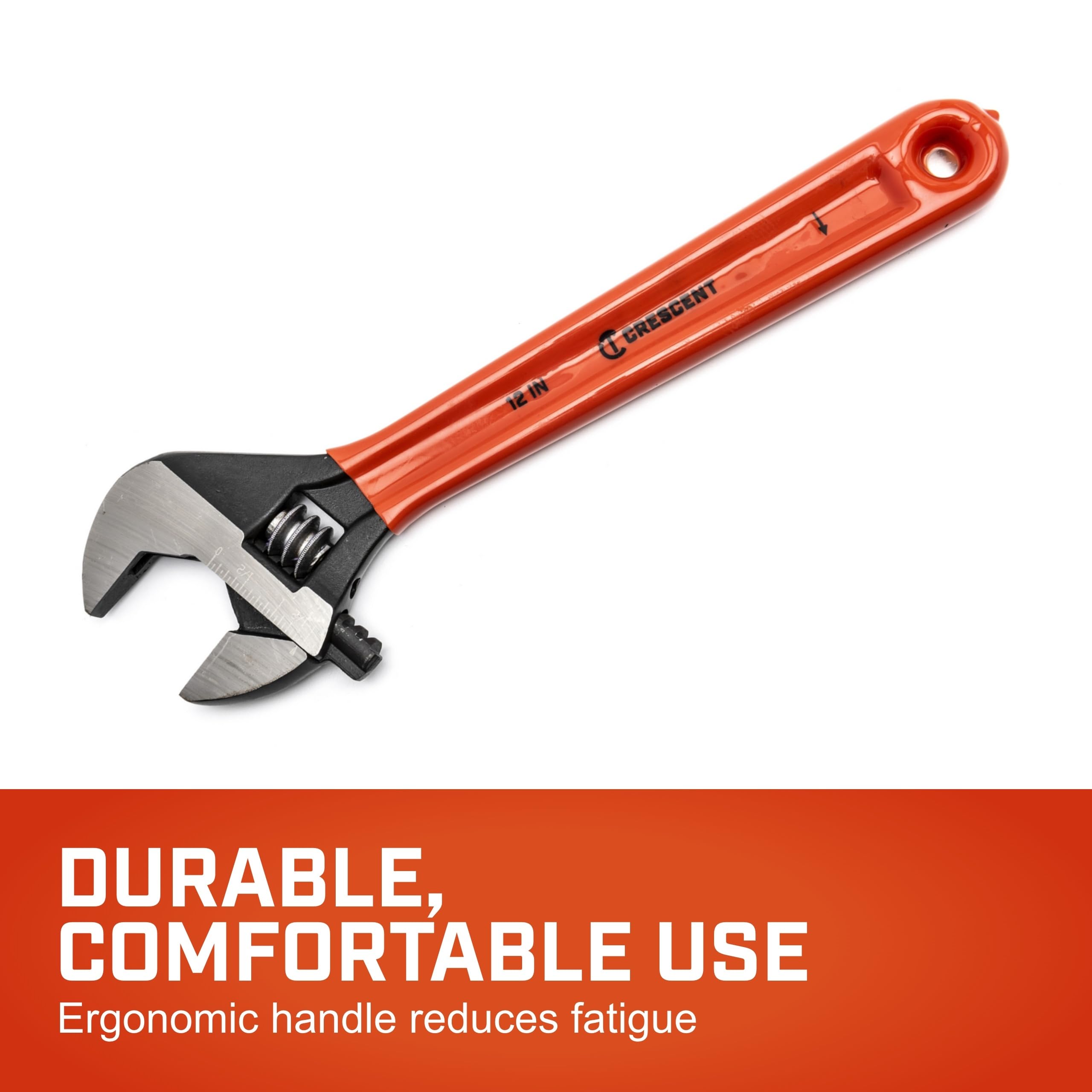 Crescent cushion grip wrench grip for secure handling during tasks