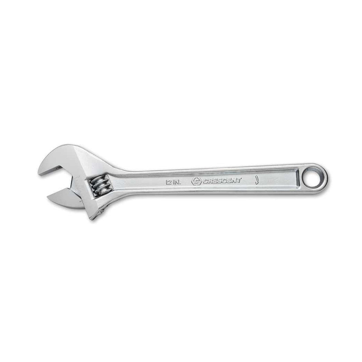 Crescent 12-inch adjustable wrench with chrome finish for durable grip