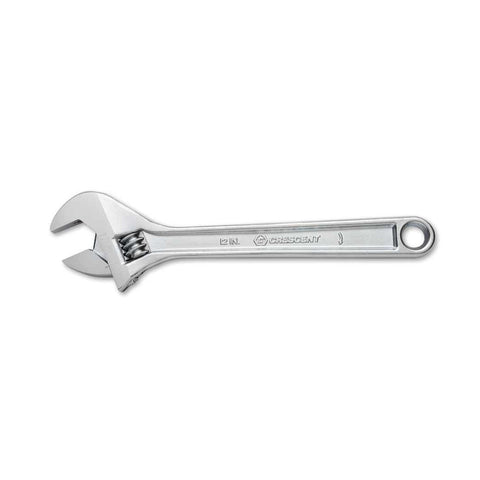 Crescent 12-inch adjustable wrench with chrome finish for durable grip