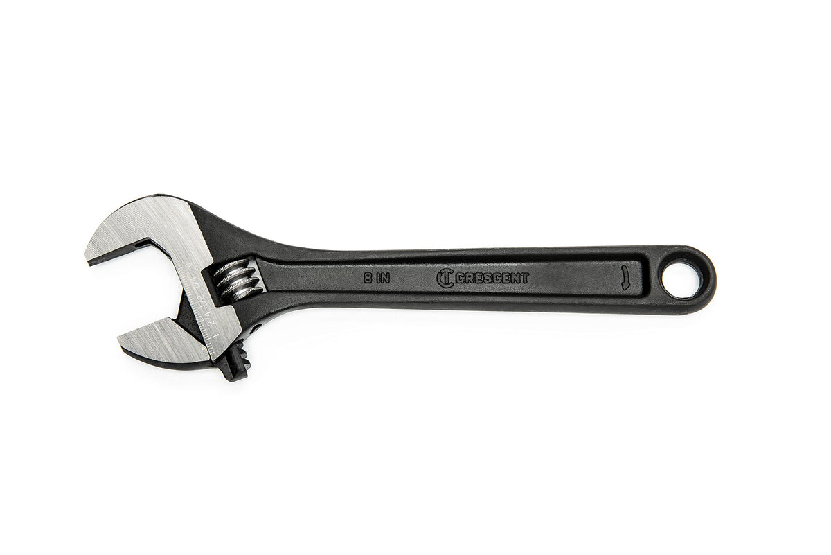Crescent 8-inch adjustable wrench with hex jaw for secure grip