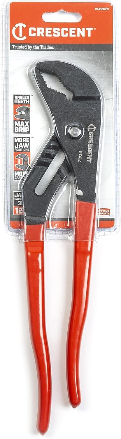 Crescent black oxide finish resists corrosion and weathering on the plier