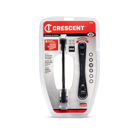 Crescent CX6DBS2 eight sizes across two wrenches boost on-site versatility